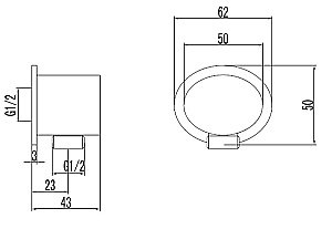 Подключение  для душевого шланга Lemark LM8026С купить в интернет-магазине сантехники Sanbest