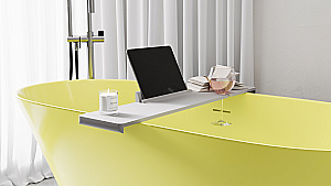 Полка для ванны Salini GABBIANO 1906201M 90 белая матовая купить в интернет-магазине сантехники Sanbest