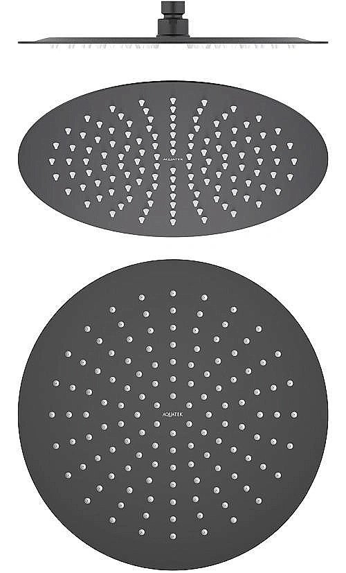 Верхний душ Aquatek AQ2075MB черный матовый купить в интернет-магазине сантехники Sanbest