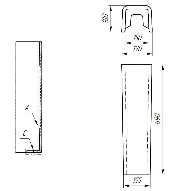 Раковина на пьедестале Cersanit CARINA 60 белая купить в интернет-магазине Sanbest