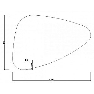 Зеркало Orans 120 BC-4060-1200R/L в ванную от интернет-магазине сантехники Sanbest