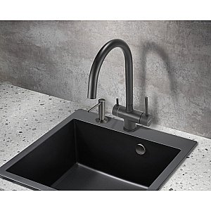 Смеситель для кухни Milacio Ultra MCU.554.TB черный купить в интернет-магазине сантехники Sanbest