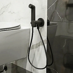 Гигиенический душ Hansgrohe Bidette 29232670 черный матовый купить в интернет-магазине сантехники Sanbest