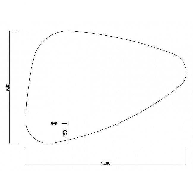 Зеркало Orans 120 BC-4060-1200R/L в ванную от интернет-магазине сантехники Sanbest