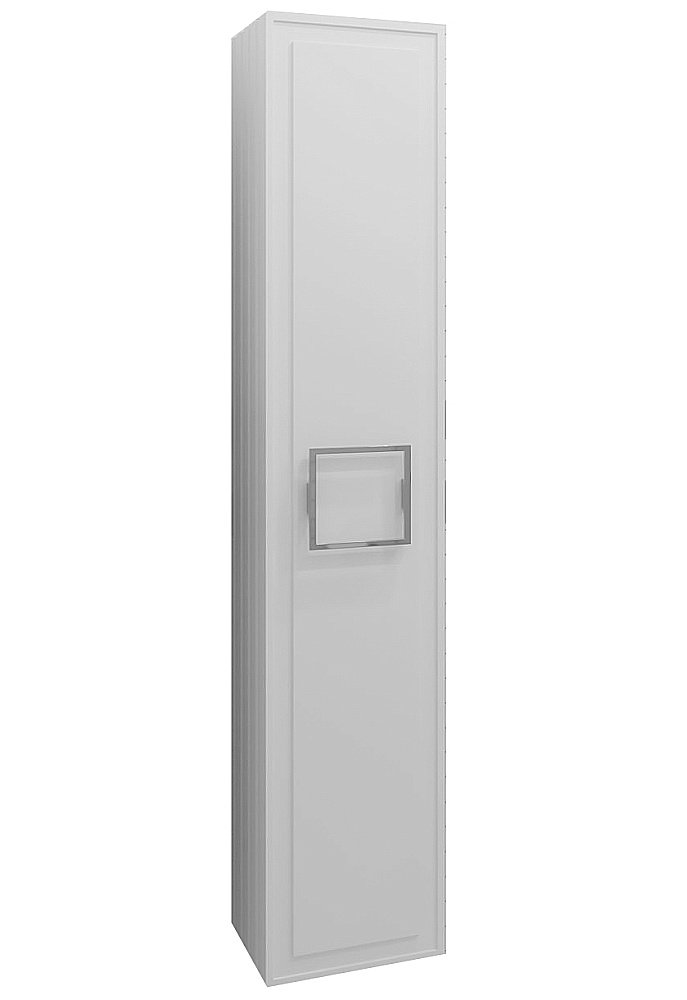 Пенал LA FENICE Cubo Bianco 30 белый/ручка хром для ванной в интернет-магазине сантехники Sanbest