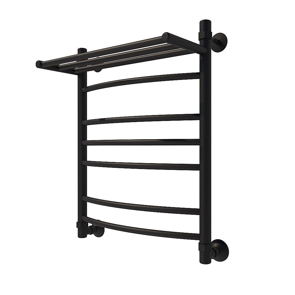 Полотенцесушитель водяной Veconi Nemi-B N6050B-B черный купить в интернет-магазине сантехники Sanbest