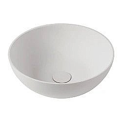 Раковина накладная Montebianco NEMI 20141 белая матовая купить в интернет-магазине Sanbest