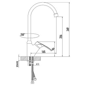 Смеситель для кухни Lemark Omega LM3105C купить в интернет-магазине сантехники Sanbest