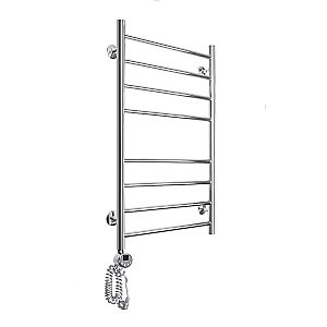 Полотенцесушитель электрический Domoterm Медея П8 400x800 E хром купить в интернет-магазине сантехники Sanbest