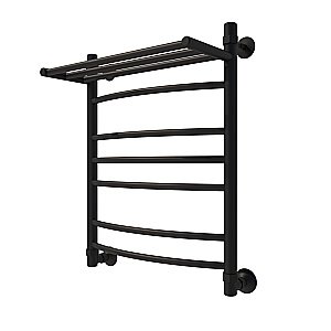 Полотенцесушитель водяной Veconi Nemi-B N6050B-B черный купить в интернет-магазине сантехники Sanbest