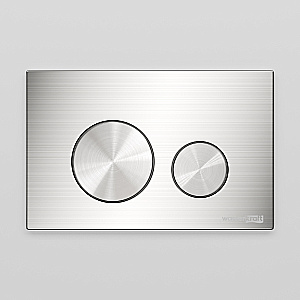 Кнопка для инсталяции WasserKraft BN02 брашированный никель купить в интернет-магазине сантехники Sanbest