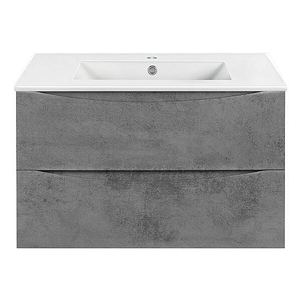 Тумба с раковиной Vincea Mia VMC-2MC800BT + VBS-13980 800 Beton для ванной в интернет-магазине Sanbest