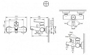 Смеситель для ванны Bravat Palace F6172217BM-01-RUS купить в интернет-магазине сантехники Sanbest