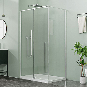 Душевой уголок Azario Male 120х90 AZ-J50-12090-CH-CL стекло прозрачное/профиль хром купить в интернет-магазине Sanbest