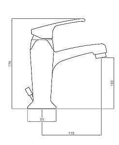 Смеситель для раковины Cezares LEGEND-LSM2-01 хром купить в интернет-магазине сантехники Sanbest