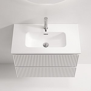 Тумба с раковиной Sancos Snob R SNR70/39W/CN7029 Bianco для ванной в интернет-магазине Sanbest