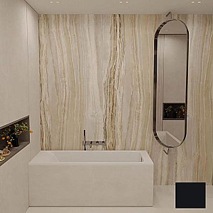 Ванна из искусственного камня Veconi Solita SLT18070B 180х70 черная купить в интернет-магазине Sanbest