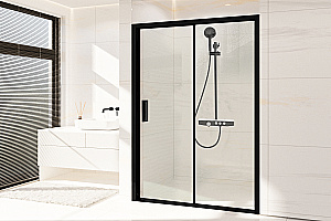 Душевая дверь Royal Bath ACCORD RB HS-T-BL 150x200 стекло прозрачное/профиль черный купить в интернет-магазине Sanbest