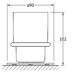 Держатель со стаканом ARTWELLE Harmonie AWE 001 купить в интернет-магазине сантехники Sanbest