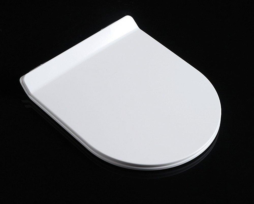 Унитаз подвесной Art&Max Ovale AM011CHR с сиденьем микролифит AM011SC белый, безободковый купить в интернет-магазине Sanbest