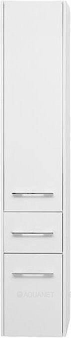 Шкаф-пенал Aquanet Августа 35 белый для ванной в интернет-магазине сантехники Sanbest