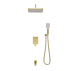Душевая система Grossman Classic 501.K35.04.320 брашированное золото купить в интернет-магазине сантехники Sanbest