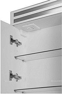 Зеркальный шкаф De Aqua Эколь 185083 60 белый купить в интернет-магазине сантехники Sanbest