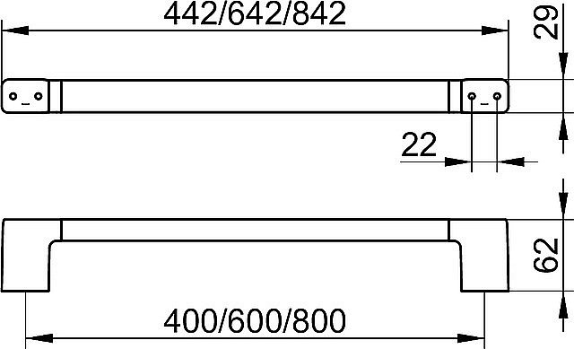Полотенцедержатель KEUCO MOLL 12701010800 хром купить в интернет-магазине сантехники Sanbest