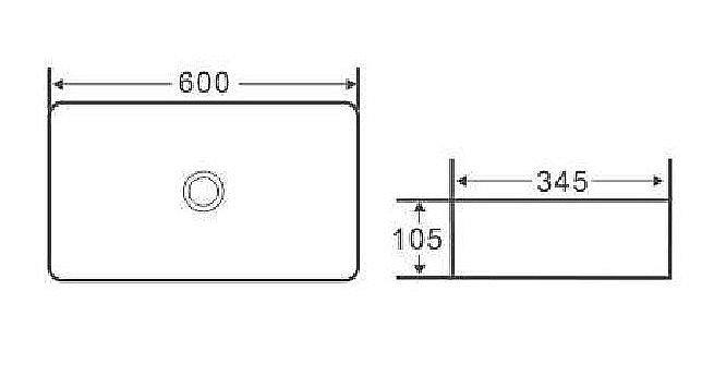 Раковина Armadi Art Vallessi 60 873 черная купить в интернет-магазине Sanbest