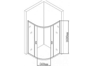 Душевой угол Aquanet SE-900Q-Short 90x90 купить в интернет-магазине Sanbest