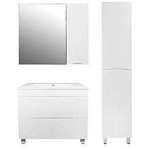 Тумба с раковиной Loranto Santorini CS00086974 80 белая для ванной в интернет-магазине Sanbest