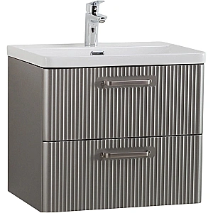 Тумба с раковиной BelBagno 50 DUE-500-2C-SO-SAT-P+BB-8076-3-50 сатин для ванной в интернет-магазине Sanbest