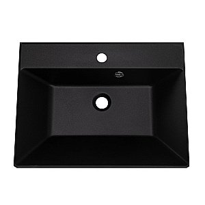 Тумба с раковиной BelBagno MARINO 60 белый дуб/черная раковина для ванной в интернет-магазине Sanbest