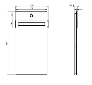 Полотенцесушитель электрический WONZON & WOGHAND STUTTGART WW-A501-BR брашированный никель/белый мрамор купить в интернет-магазине сантехники Sanbest