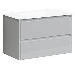 Тумба под раковину Sancos Libra LB80W белый глянец купить в интернет-магазине сантехники Sanbest