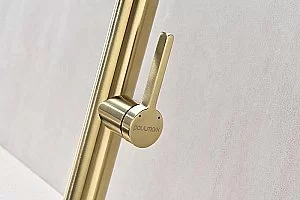 Смеситель для кухни Paulmark Leader Le214101-LG светлое  золото купить в интернет-магазине сантехники Sanbest