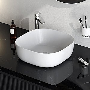 Раковина накладная AM.PM Func 43 M8FWCC30430WG белая купить в интернет-магазине Sanbest