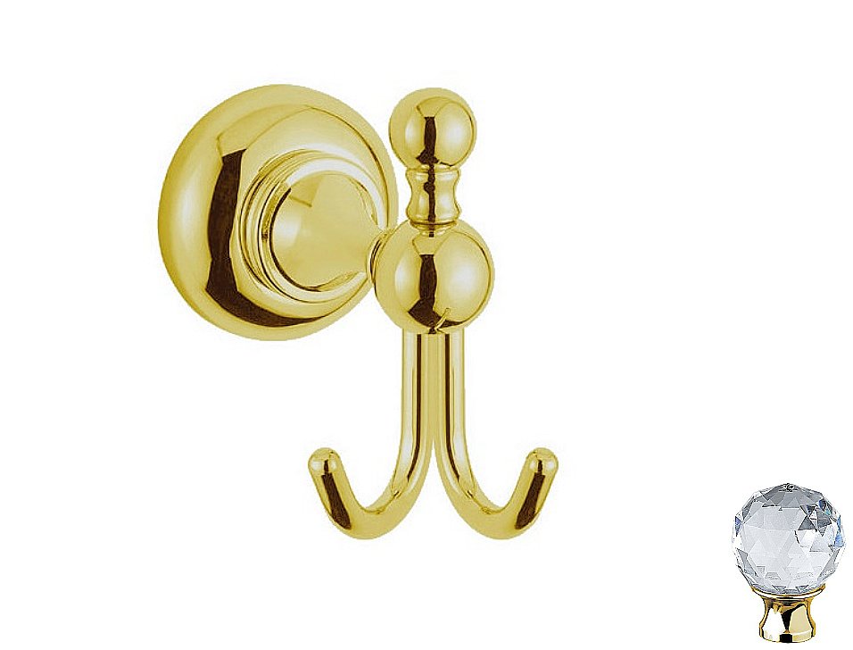 Крючок Cezares APHRODITE-DHK1-03/Sw золото /Swarovski купить в интернет-магазине сантехники Sanbest