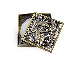 Душевой трап с решеткой Bronze De Luxe 21980-57 бронза купить в интернет-магазине Sanbest