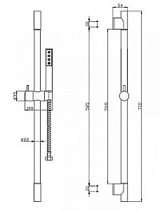 Душевая гарнитура BelBagno UNO-SAL-ORO золото купить в интернет-магазине сантехники Sanbest