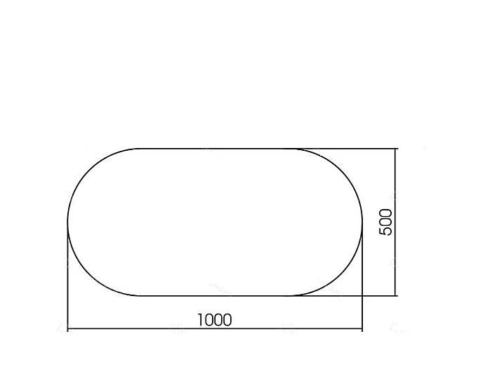 Зеркало Azario Viva - Lite 50х100 CS500-1000VIVAL в ванную от интернет-магазине сантехники Sanbest
