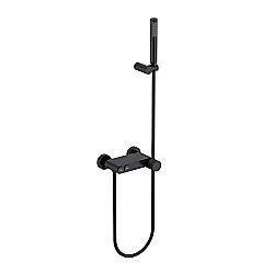 Смеситель для ванны Boheme Stick 123-BB.3 черный матовый/ручка LINEA купить в интернет-магазине сантехники Sanbest