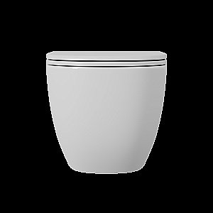 Унитаз подвесной D&K Matrix DT1396516 белый, безободковый, с крышкой микролифт, слив торнадо купить в интернет-магазине Sanbest