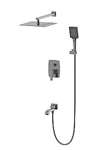 Душевая система встраиваемая WONZON & WOGHAND FLEX, Темный графит (WW-88939072-BGM) купить в интернет-магазине сантехники Sanbest