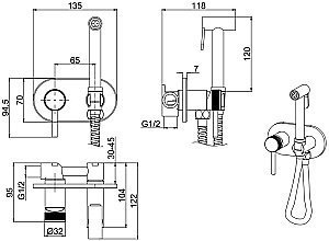 Гигиенический душ Allen Brau Priority 5.31005-00 купить в интернет-магазине сантехники Sanbest