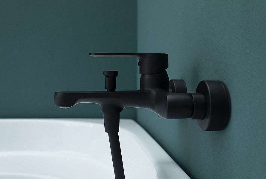 Смеситель для ванны с душем Aquanet Passion AF300-20B купить в интернет-магазине сантехники Sanbest