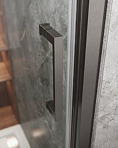 Душевая дверь Cezares MOLVENO-BF-3-90-C-GM-IV оружейная сталь купить в интернет-магазине Sanbest