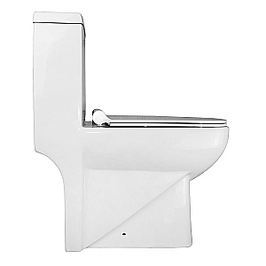 Унитаз моноблок Azario Zeno AZ-1169 белый, с крышкой микролифт купить в интернет-магазине Sanbest