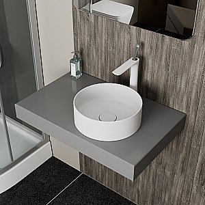 Раковина D&K Matrix 35 DT1391508 белая матовая купить в интернет-магазине Sanbest