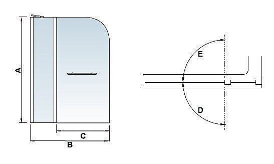 Шторка для ванны RGW Screens SC-03/04 110 купить в интернет-магазине Sanbest